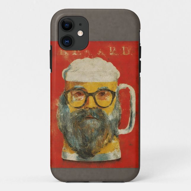 Bartbeere Tasse Hipster Mobile Case (Rückseite)