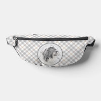 Bartded Collie Beardie Black Zeichne Niedliche Dog