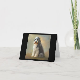 Bartded Collie Dog Karte