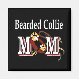 Bartded Collie Dog MAMA Magnet