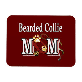 Bartded Collie Dog MAMA Magnet