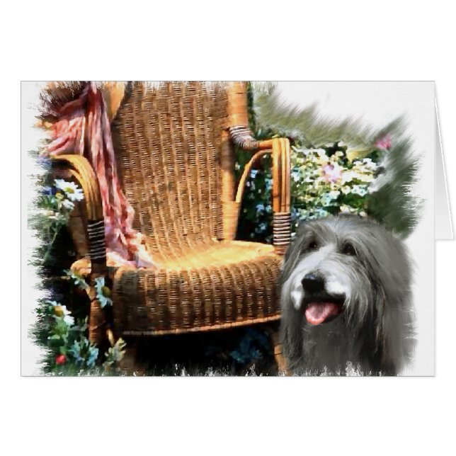 Bartded Collie Kunstgeschenke (Vorderseite (Horizontal))