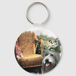 Bartded Collie Kunstgeschenke Schlüsselanhänger