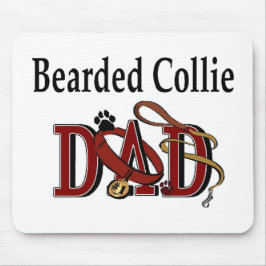 Bartded Collie Vater Geschenke Mousepad