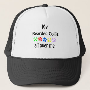 Bartded Collie Walks Design Truckerkappe