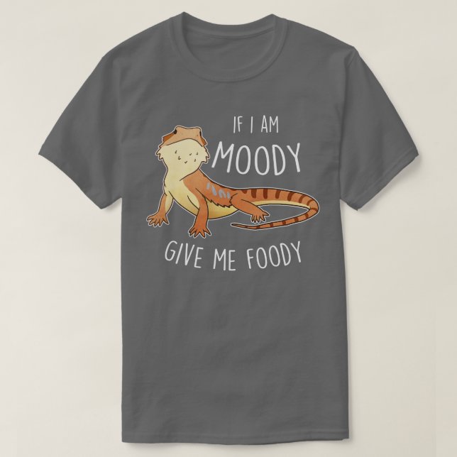 Bartded Dragon Lizard Moody Foody T-Shirt (Design vorne)