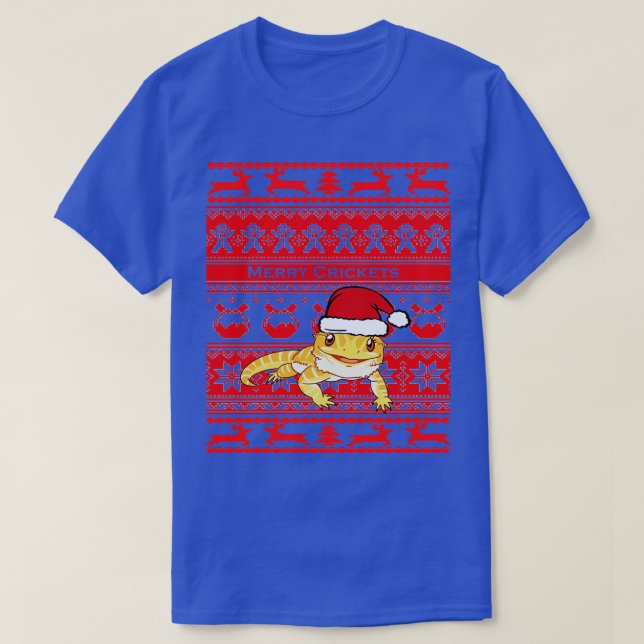Bartded Dragon Ugly Christmas T-Shirt (Design vorne)