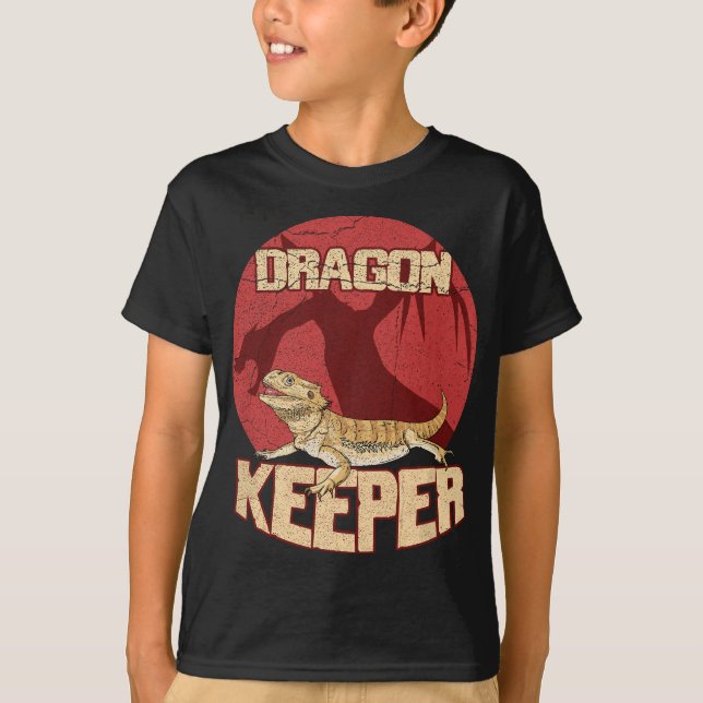 Bartdrache für einen Reptilien-Nerd T-Shirt (Vorderseite)