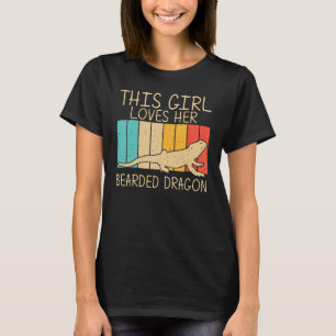 Bartdrache für Mädchen Kid Reptile Iguana Lizard T-Shirt
