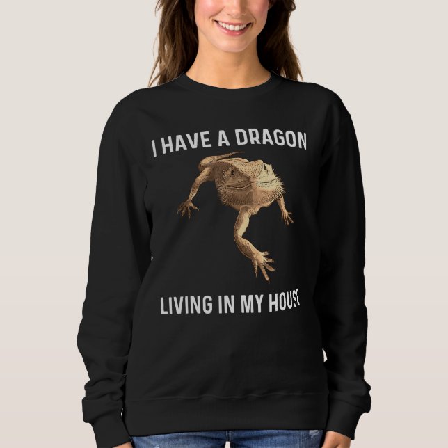 Bartdrache für Männer Frauen Lizard Haustier Sweatshirt (Vorderseite)