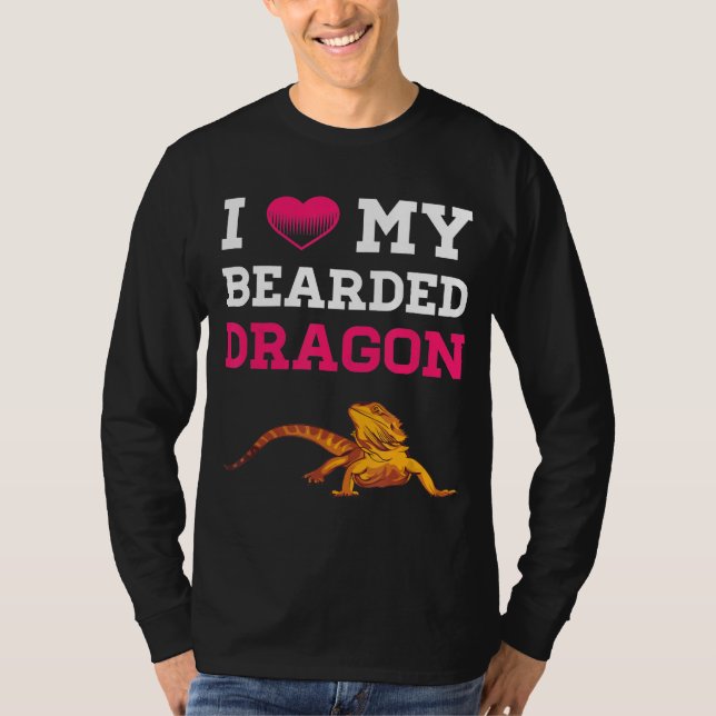 Bartdrache I Liebe meine bärtigen Drachen Männer F T-Shirt (Vorderseite)