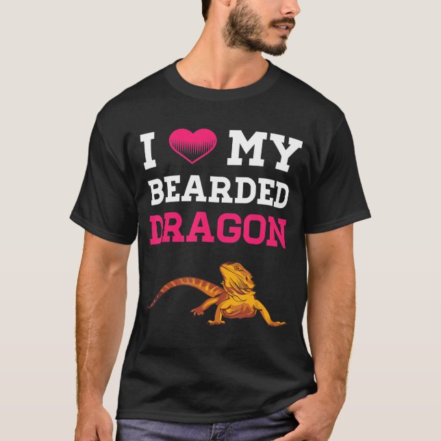 Bartdrache I Liebe meine bärtigen Drachen Männer F T-Shirt (Vorderseite)