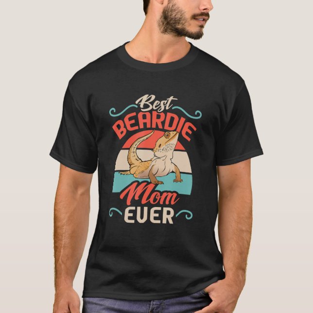 Bartdrache Lizard Beste Bartdie-Mama je Herpet T-Shirt (Vorderseite)