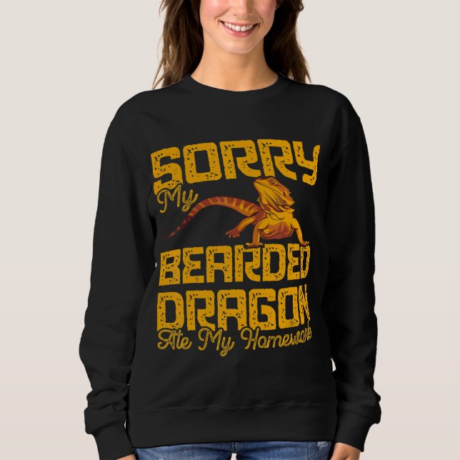 Bartdrache, mein bärtiger Drache, hat meine Hausau Sweatshirt (Vorderseite)