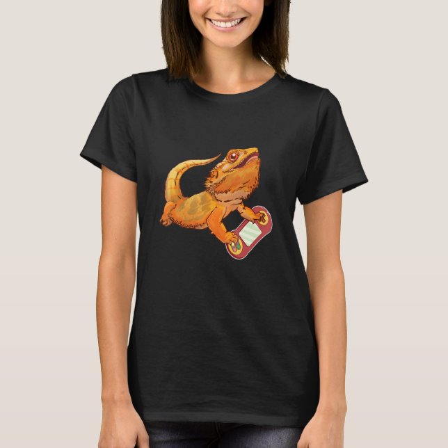 Bartdrache spielen Videospiel Reptiles Pagona T-Shirt (Vorderseite)