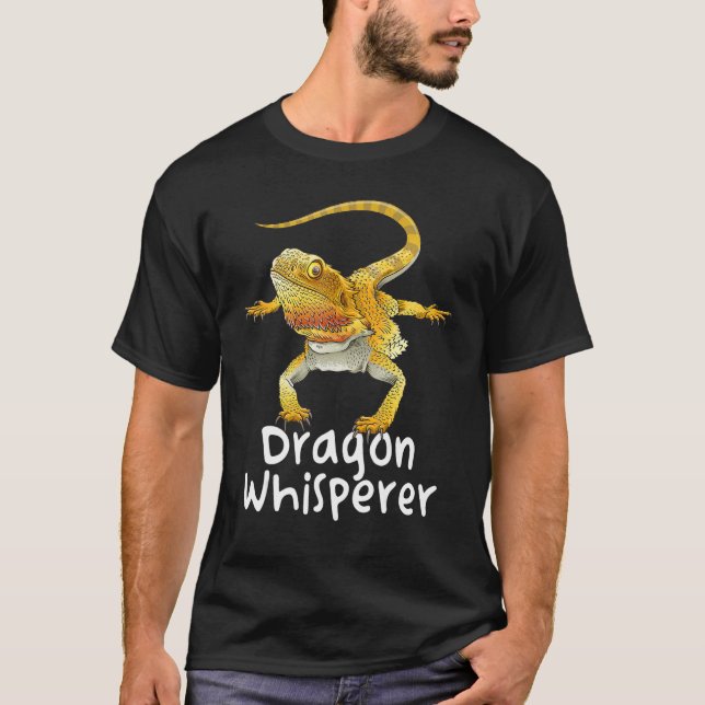 Bartdrache Whisperer Lizard Beardie Reptile Po T-Shirt (Vorderseite)