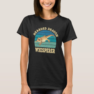 Bartdrache Whisperer Lizard Reptile Retro Vint T-Shirt