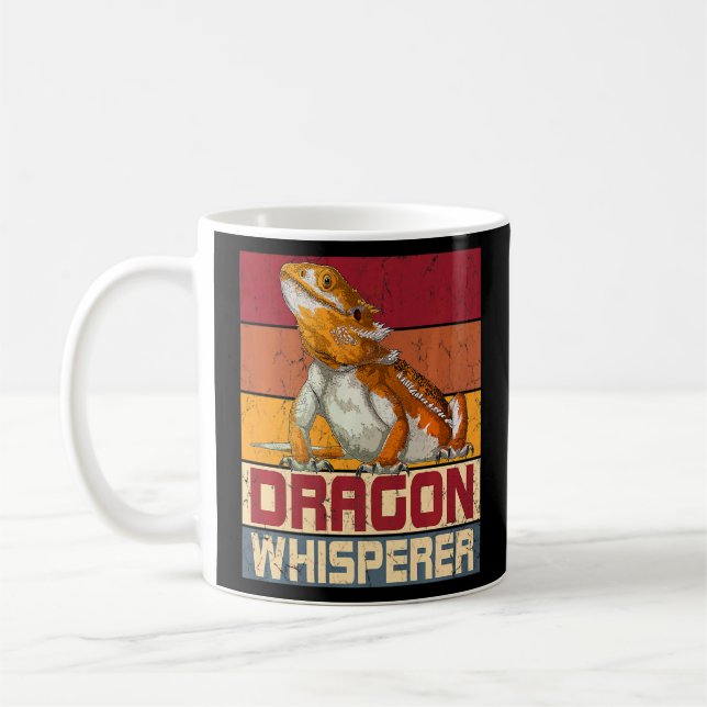 Bartdrache Whisperer Vintag Lizard Reptile Kaffeetasse (Links)