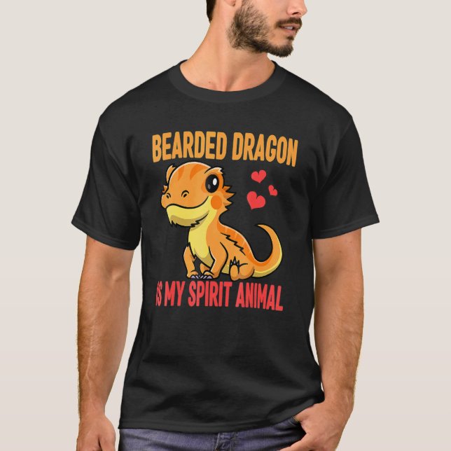 Bartdragon ist mein Geist Tier Niedlich Bartter Dr T-Shirt (Vorderseite)