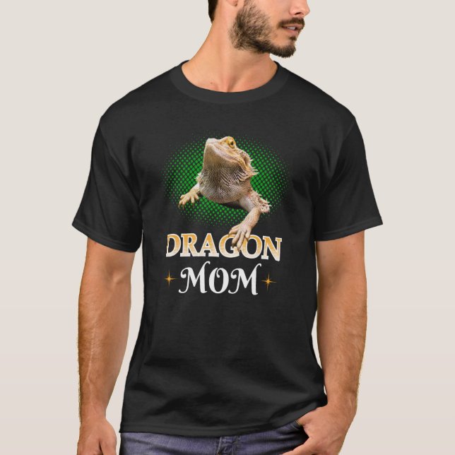 Bartdragon Mama Pogona Beardie T-Shirt (Vorderseite)