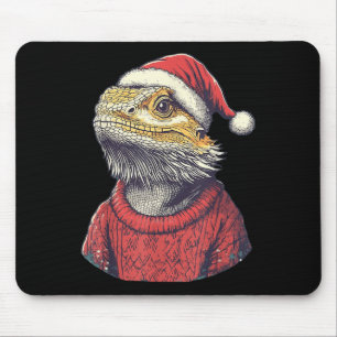 Bartdragon Ugly Sweater Weihnachtsmannmütze Weihna Mousepad