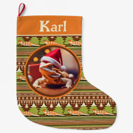 Bartdragon Ugly Sweater Weihnachtsweihnachtsfest S Großer Weihnachtsstrumpf