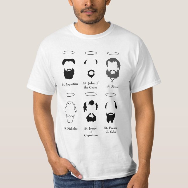 Bärte der des T-Shirts Männer der Heiligversion 2 (Vorderseite)