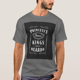Bärte Könige Haben Bärte Barbier Shop Vintage Schw T-Shirt