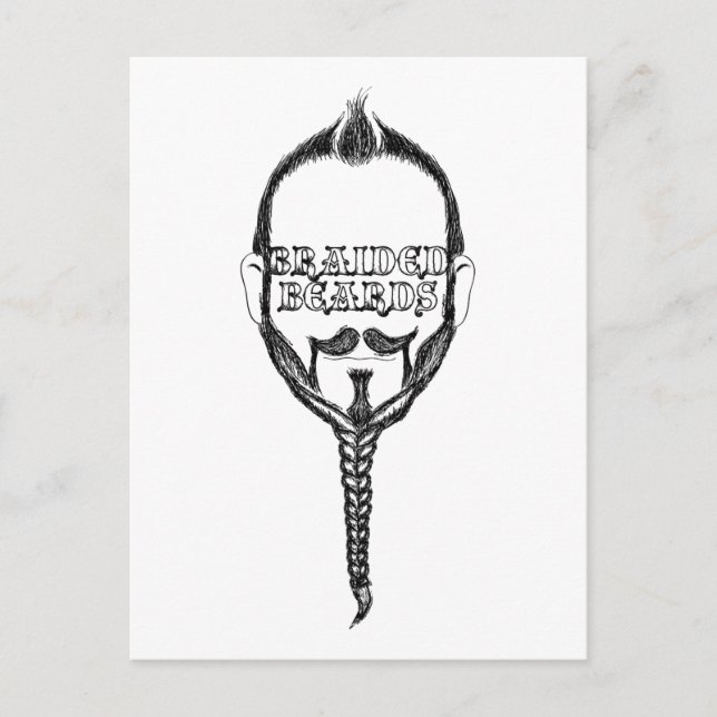 Bärte Postkarte (Vorderseite)
