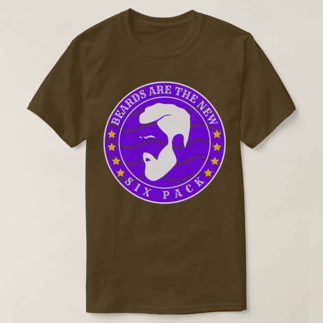 Bärte sind die neuen Sixpack 32 T-Shirt (Design vorne)