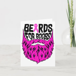 Bärte zur Sensibilisierung für Brustkrebs Karte