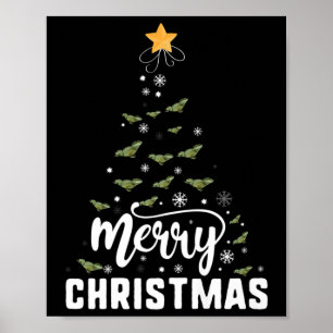 Barted Dragon Frohe Weihnachtsbaum Familie Xmas Ho Poster