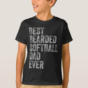Barted Softball Vater Vathday T-Shirt