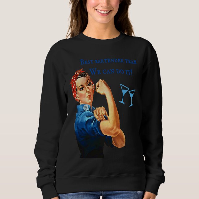 Bartender Employee Best Team Funny Woman T Mixolog Sweatshirt (Vorderseite)