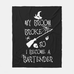 Bartender Halloween Fleecedecke