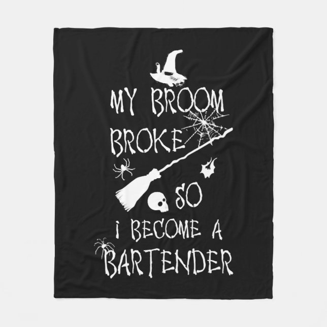 Bartender Halloween    Fleecedecke (Vorderseite)