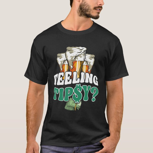 Bartender Mixologist Feeling Tipsy T-Shirt (Vorderseite)