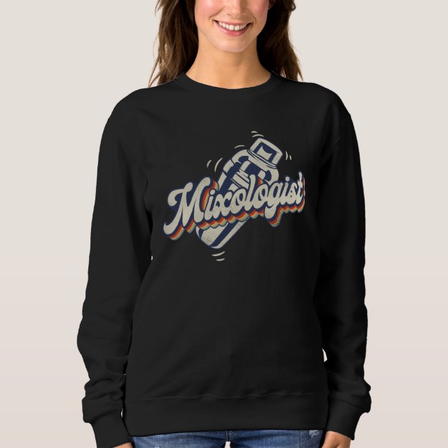 Bartender Mixologist Retro Vintage Mixologist Sweatshirt (Vorderseite)