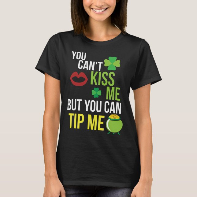 Bartender  St Patricks Day Waitress Waiter Server T-Shirt (Vorderseite)
