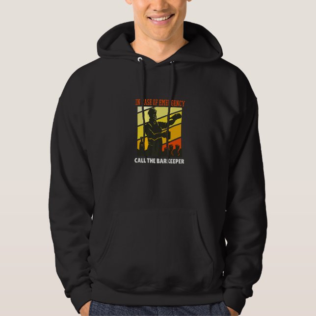Bartender With Beard Mixologist Beardender Cocktai Hoodie (Vorderseite)