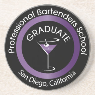 Bartending School Graduate Drink Untersetzer