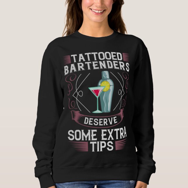 Bartending Shaker Mixing Cocktail Bartender Sweatshirt (Vorderseite)
