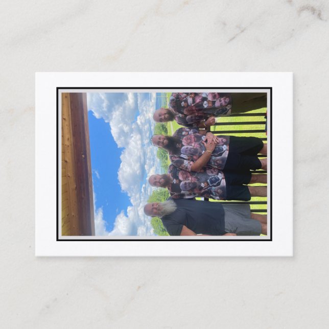 Bartete Baker Banter Trading Cards: Papa Beard Telefonnummerkarte (Vorderseite)