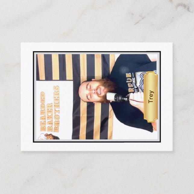 Bartete Baker Banter Trading Cards: Trey Sing Telefonnummerkarte (Vorderseite)