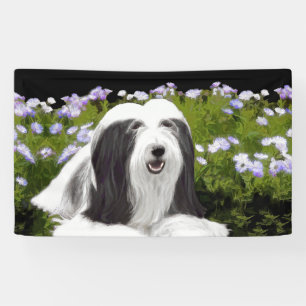 Bartete Collie Malerei - Niedliche Original Hunde  Banner