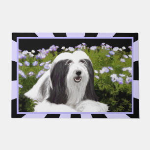 Bartete Collie Malerei - Niedliche Original Hunde Fußmatte