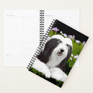 Bartete Collie Malerei - Niedliche Original Hunde Planer