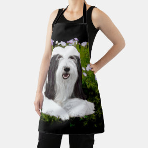 Bartete Collie Malerei - Niedliche Original Hunde  Schürze