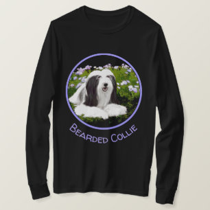 Bartete Collie Malerei - Niedliche Original Hunde T-Shirt