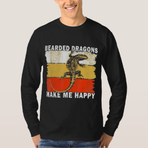 Bartete Drachen machen mich glücklich T-Shirt